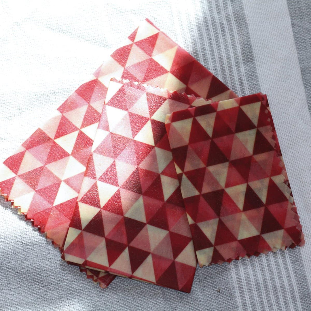 MONYI BEE Beeswax Wraps (Set of 3) Natural Tableware- Swiss Advance - zero waste packaging - sustainable design