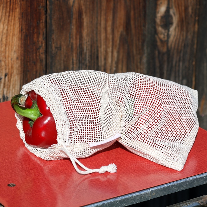 cotton mesh bag small